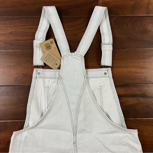 Levi's Size Medium Blue Stripey Vintage Shortalls - Picture 11 of 12